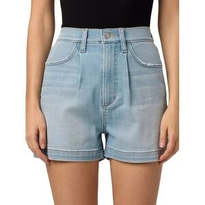 Joe's Jeans Ophelia Pleated Denim Shorts Size 32 Light Blue Women’s High‎ Rise
